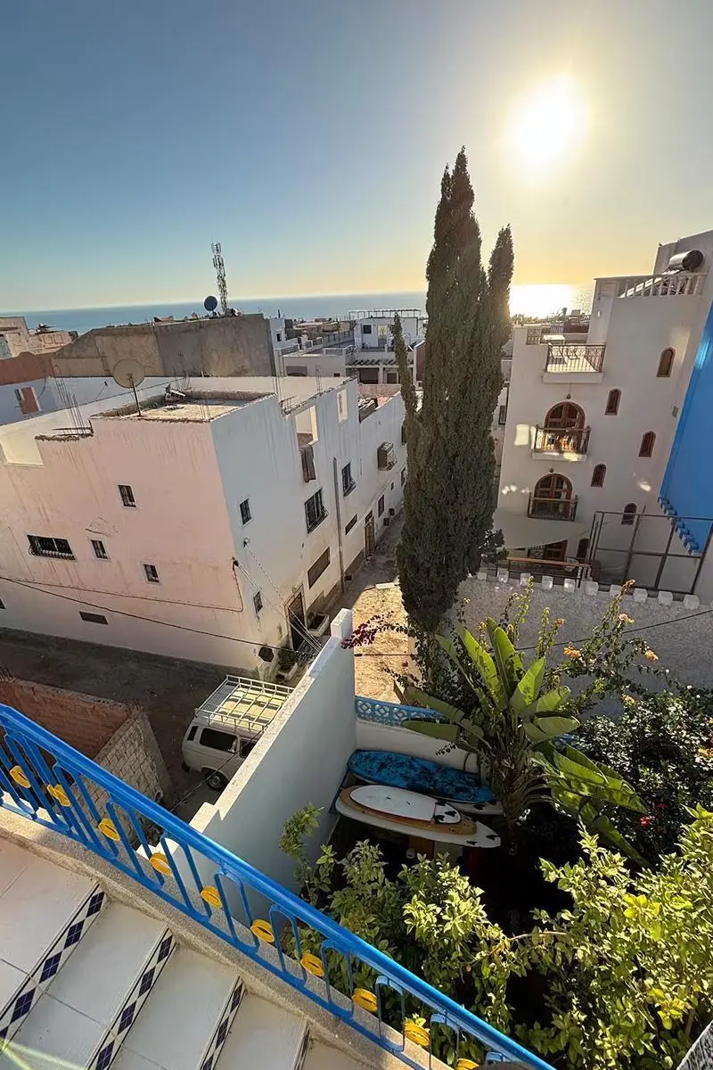 Living room at Nomad Surf House Morocco