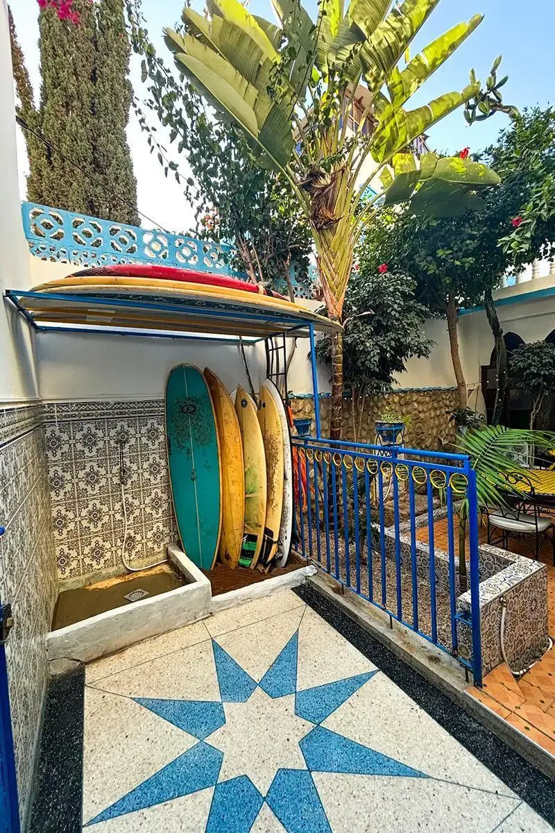 Stunning ocean view from Nomad Surf House Morocco